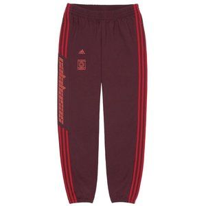 Adidas Yeezy Calabasas Track Pants Maroon Red Size Large